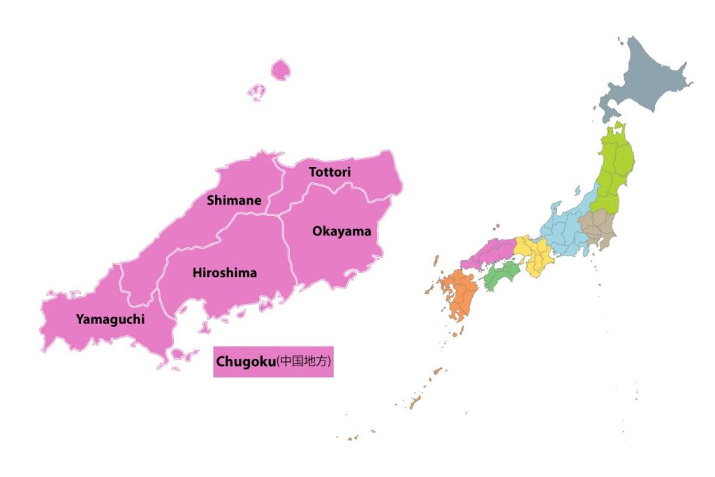 Chugoku-Map